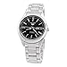 Seiko Men's SNKM47K Silver Stainless-Steel Automatic Watch with Black Dial