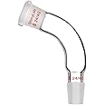 StonyLab Glass Distillation Adapter 105 Degree Bent with 24/40 Outer and Inner Joint