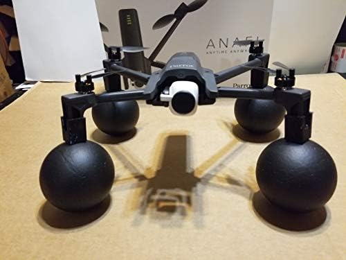 Thekkiinngg Water Mod Emergency Water Landing Drone Accessories Compatible with Parrot Anafi (Black)