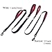 VIVAGLORY Twingrip Dog Leash, Double Handle Dog Leash for Training & Walking with Traffic Handle & 2 Loop, Traffic Control Reflective Heavy Duty for Puppy Pet, 6ft x 1in, Black