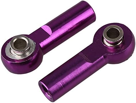 Yiguo 2pcs D10041 Aluminum M4 Link Rod End Ball Joint for RC 1:8 1:10 Model Car Upgrade Parts Purple