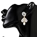 Swasti Jewels Bollywood Style Zircon CZ Jhumka Earrings with Dangling Pearls for Women 2