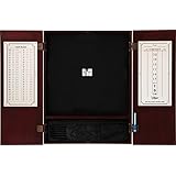 Viper Metropolitan Solid Wood Sisal/Bristle Steel Tip Dartboard Cabinet: Cabinet Only (No Dartboard), Mahogany Finish