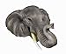 African Elephant Head Mount Wall Statue Bust