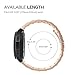 Fintie 22mm Quick Release Bracelet Stainless Steel Metal Strap Wristband Replacement Watch Band - Rose Gold