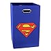 Superman Logo Folding Laundry Basket Blue