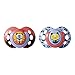 Tommee Tippee Fun Style Pacifiers, Symmetrical Design, BPA-Free Silicone Binkies, 6-18m, 2 Count, Colors and Designs Vary