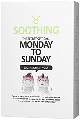 [Monday To Sunday] The Secret Of 7 Days Mask sheet for Soothing - 10sheets, Nourishing, Soothing skin