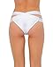 iHeartRaves Strappy Scrunch Back Rave Booty Shorts (Small/Medium, White)
