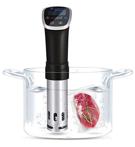 Click Here to See More Images Aobosi Sous Vide Precision Cooker Thermal Immersion Circulator with Accurate Temperature&Timer Control and Adjustable Clamp|800 Watts