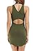 Vin Beauty Women's Halter Backless Bandage Dress / Sexy Mini Dresses (Army Green, S)
