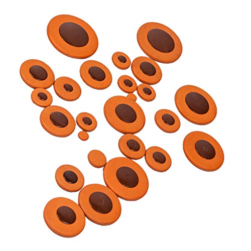 image for Baosity 25 Pieces of Set Leather Alto Saxophone Pads for Yamaha Saxoph