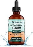 Vitamin C Serum for Face (DOUBLE SIZED) with Hyaluronic Acid & Vitamin E - Anti Aging Wrinkle Skin Care Topical Facial Oil with Aloe Vera, Dark Spot Remover Color Corrector, Acne Scar Removal, 2 Fl oz