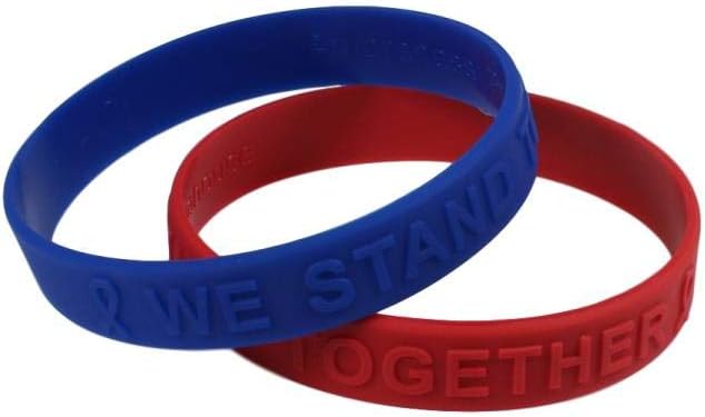 Coronavirus / COVID 19 Awareness and Healthcare / First Responder Awareness Combo Embossed Silicone Bracelet