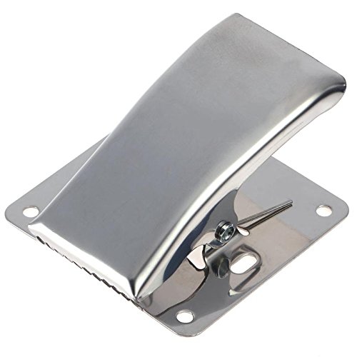 NEWSHOT Fish Tail Clip Fillet Clamp w/Screws Deep-Jaw for Cleaning Table Bait Board