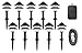 Moonrays 95534 Tier Light Kit, Incandescent Lamp, 4 W, 12 V, White Light