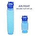 Portable Urinal for Men Women, Spill Proof Travel Emergency Urinal Bottle, Leak-Proof Collapsible Urinals, Personal Car Pee Bottle for Camping, Road Trips, Drivers, Seniors, Kids (‎Blue 02)