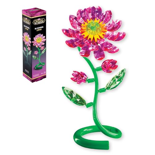Crystal Gem Creations Blooming Lotus Flower Kit by RoseArt, 75+ Pieces, Great for Adults, Tweens and Children Ages 8+