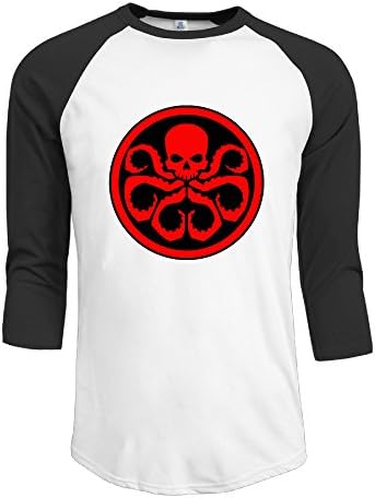 Men Hydra Logo Vintage 3/4 Sleeve Raglan Tee
