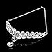 Topwedding Remedios Plated Alloy Helical Rhinestone Wedding Tiara Bridal Headpiece with Pendant,Silver