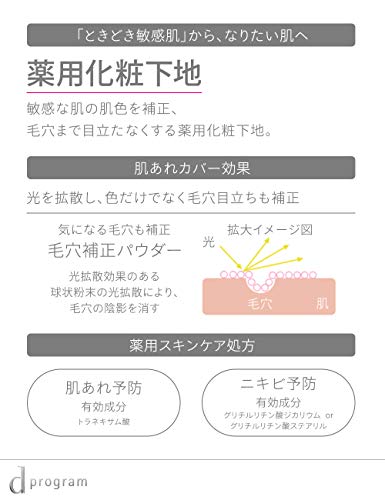 Amazon Com D Program Medicated Skin Care Base Cc Gr Blue Green Makeup Base For Sensitive Skin 25g Spf Pa Shiseido Beauty