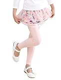 Arshiner Girls Floral Two Layers Lace Culottes Pants Skirt Leggings