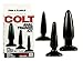 CalExotics Colt Anal Trainer Kit - 3 Piece Male Butt Plug Set - Waterproof Fetish Sex Toys for Couples - Black