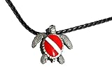 Pewter Ocean Theme Scuba Dive Diving Hand Crafted Pendants on 18