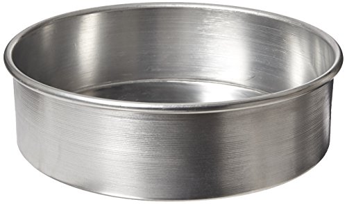 American Metalcraft 3810 Aluminum Cake Pan, Silver, 10-Inch Diameter