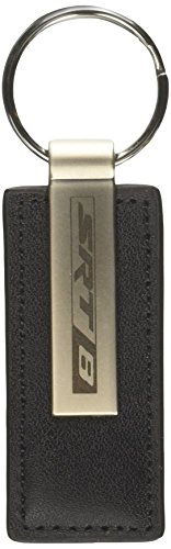 Dodge SRT8 Black Leather Key Chain