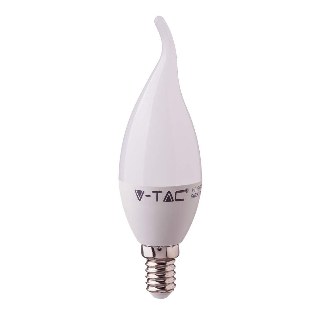 VT-258 5.5W Plastic Candle Flame Bulb with Samsung CHIP COLORCODE:3000K E14