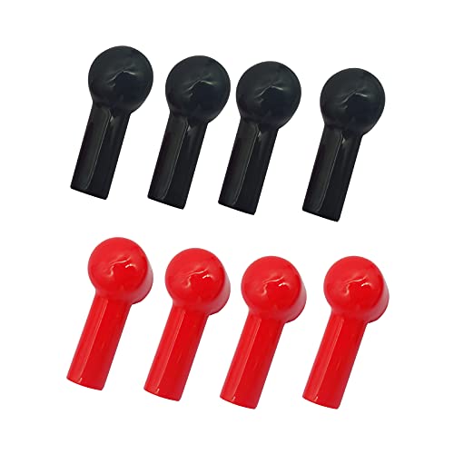 8 Pieces Red and Black Battery Terminal Cover Battery Terminal