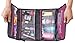 Pink-Flamingo Hanging Toiletry Bag (Black with Pink Zippers and Mesh Pocket)
