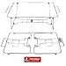 Sorbus® Buffet Rack Chafing Stand – Set of 2 Foldable, Collapsible, and Reusable Chrome Wire Buffet Serving Trays