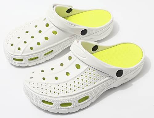 INMINPIN Orthopedic Clogs For Men & Women - Arch Support Sandals For Plantar Fasciitis (Avocado, Size 9.5-10.5 Women / 7.5-8.5 Men)