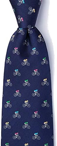 AlynnMen's 100% Silk The Spin Bike Riding Cycling Bicycle Tie Necktie