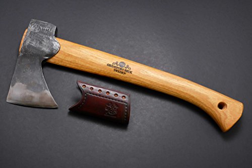 Review Outdoor Gear Leather Axe Handle Guard (Gransfors Bruk Wildlife Hatchet, Brown)