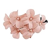 Coromose Women Handmade Flower Banana Barrette Hair Clip Hair Pin Claw (Pink)