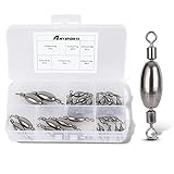 AMYSPORTS Drop Shot Fishing Sinkers Tackle Casting