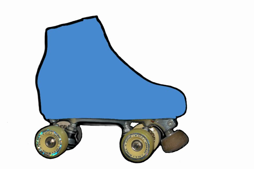 BOOT COVERS FOR ARTISTIC SKATE (TURQUOISE, SIZE S)