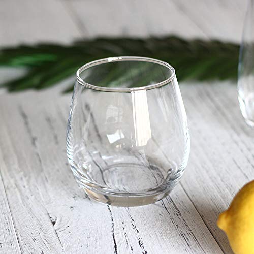 Stemless Wine Glasses Wine Tumbler for Champagne, Cocktails, Dessert 1pcs