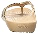 crocs Women's Kadee II Leopard Print Flip Flop, Gold, 10 M US