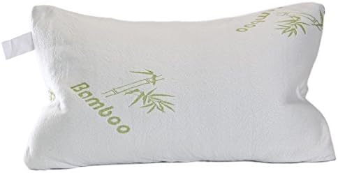 Original Bamboo Pillows - Queen Size - Shredded Memory Foam Pillow - Adaptable &amp; Customizable - Hypoallergenic Pillowcase