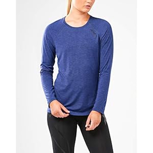 2XU Dames Heat lange mouwen Run Top – Wr5204a Lange mouwen