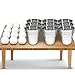 Gamie Bucket Ping Pong Ball Game Includes 9 Metal Buckets, 12 Balls, and 1 Number Sticker Sheet - Fun Party Activity for Kids and Adults, Great Idea for Kids