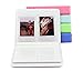 Woodmin [Instax Mini Photo Album] 64 Pockets Polaroid Photo Album for 3 inch Pictures by Fujifilm Instax Mini 8 8+ Mini 9, Snap, Zip, Z2300, Bank Card (Deep Pink)