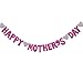 BESTOYARD Happy Mother's Day Banner Best Mom Ever Decorations Mother's Birthday Party Photo Backdrop Prop