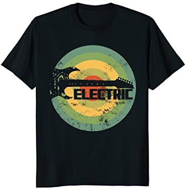 Vintage Electric Guitar T-Shirt Guitar Silhouette Shirt