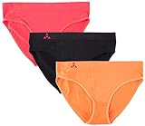 Balanced Tech Women's Seamless Bikini 3 Pack - Orange/Pink Assorted - Large