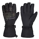 ZPbliss Unisex Waterproof Ski Gloves Winter Windproof Thermal Warm Insulated Skiing Snowboarding Snowmobile Motorcycle Glove (Pair)